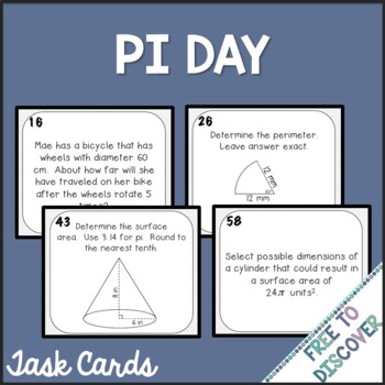 Pi Day Activity - Task Cards