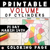 Pi Day Volume Of Cylinders Coloring Page Math Activity Geo