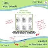 Pi Day Word Search -  March 2024 - Freebie Printable Activ