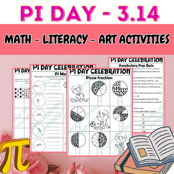 Preview of Pi Day Worksheets| Pi Day Math And Literacy Activities