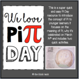 Pi Day: Younger Learners Activity