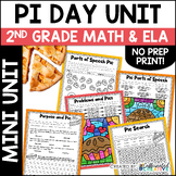 Pi Day and Thanksgiving Pie Themed Unit No Prep Math & ELA