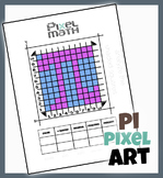 Pi Day pixel art math: worksheets to explore fractions dec