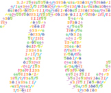 Pi High Resolution Single Clipart Image Digits of π