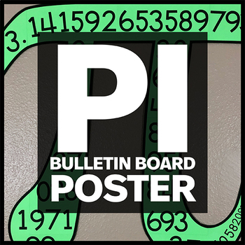 Preview of Pi Symbol Poster - Math Classroom Decor