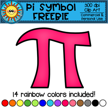 colorful pi symbol