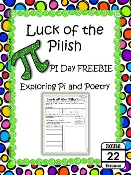 Preview of Pi Day and Poetry with Luck of the Pilish FREEBIE