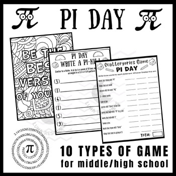 Preview of Pi day fun independent reading Activities Unit Sub Plans crafts Early finishers