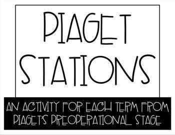 Preview of Piaget Stations | Distance Learning Version Included | Child Development | FCS