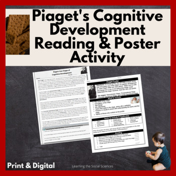 Preview of Piaget's Stages of Cognitive Development Reading & Activity: Print & Digital