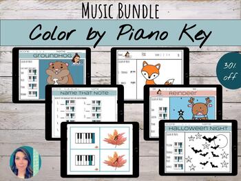 Preview of Piano Bundle | Piano Worksheets, Classroom Games, & Lesson Activities | 30% Off