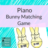 Piano Bunny Matching Game for Spring Music Centers