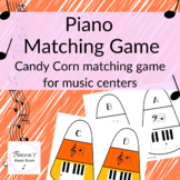 Piano Candy Corn Matching Game for Fall Music Centers