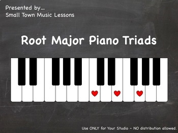 Preview of Piano Chalkboard - Major Root Triads (JPG - 21 pics)