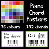 Piano Chord Posters - 132 chords, 36 colours!