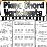 Piano Chord Worksheets