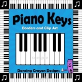 Music Clip Art | Piano Keyboard Borders