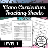 Piano Curriculum Tracking Sheets - LEVEL 1 - Student Track