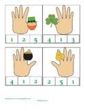 Piano Finger Number Clip Cards-St. Patrick's Day