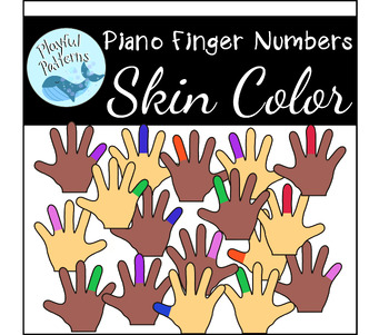 Preview of Piano Finger Number Clip Art:  Piano Worksheets, Music Worksheets, Resources