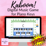 Piano Key Digital Kaboom! Virtual Music Game on Boom Cards