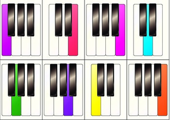Details about   23 Laminated Preschool Basic Piano Keys Flashcards Child Music Education Cards 