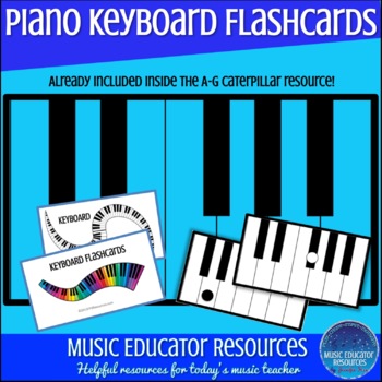 Preview of Piano Keyboard Flashcards