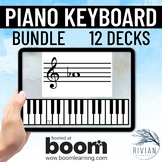 Piano Keyboard Identification BUNDLE Music Theory Boom Cards