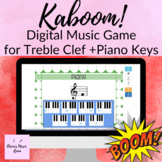 Piano Keys + Treble Clef Digital Kaboom! Virtual Music Gam