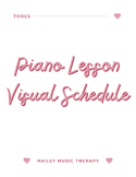 Piano Lesson Visual Schedule