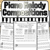 Piano Melody Composition Worksheets