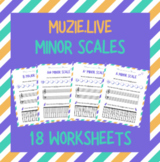 Piano Minor Scales Worksheets