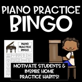 Piano Practice Bingo - No Prep! Print and Go!