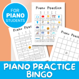 Piano Practice Bingo | Sight Reading, Rhythms, and Practice