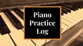 Piano Practice Log