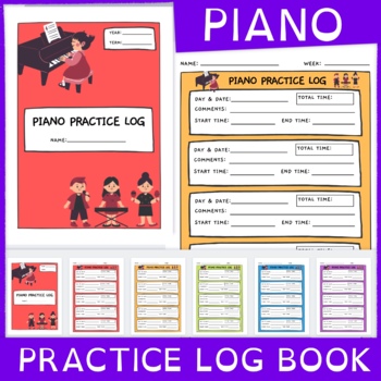 Preview of Piano Practice Log Book