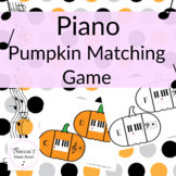 Piano Pumpkin Matching Game for Fall Music Centers