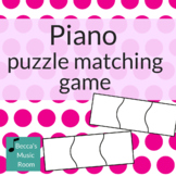 Piano Puzzle Pieces Matching Game for Music Centers