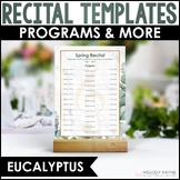 Piano Recital Template - Recital Programs, Certificates, a