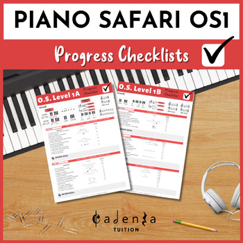 Preview of Piano Safari Older Student Level 1 Progress Checklist