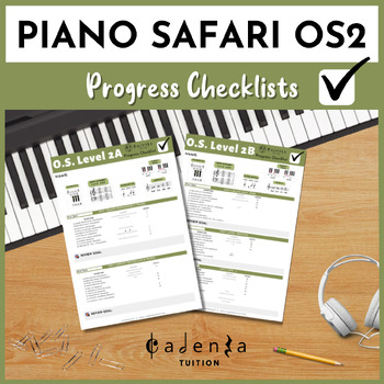 Preview of Piano Safari Older Student Level 2 Progress Checklist