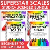 Piano Scales Books Studio-Licensed Bundle - Superstar Scal