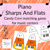 Piano Sharps and Flats Candy Corn Matching Game for Fall M