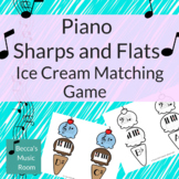Piano Sharps and Flats Ice Cream Matching Game for End of 