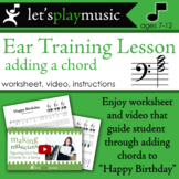 Piano Sheet Music: Happy Birthday and Blank Template