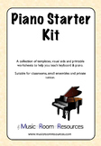 Piano Starter Kit - Keyboard Templates, Aids and Worksheet