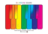 Rainbow Piano Colorful Keyboard Based on RainbowTonic Styl