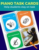 Piano Task Cards. Beginner Piano Resource.
