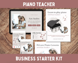 Piano Teacher Business Starter Kit: Website Template, Flye