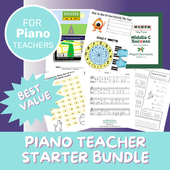 Preview of Piano Teacher Resource Starter Bundle